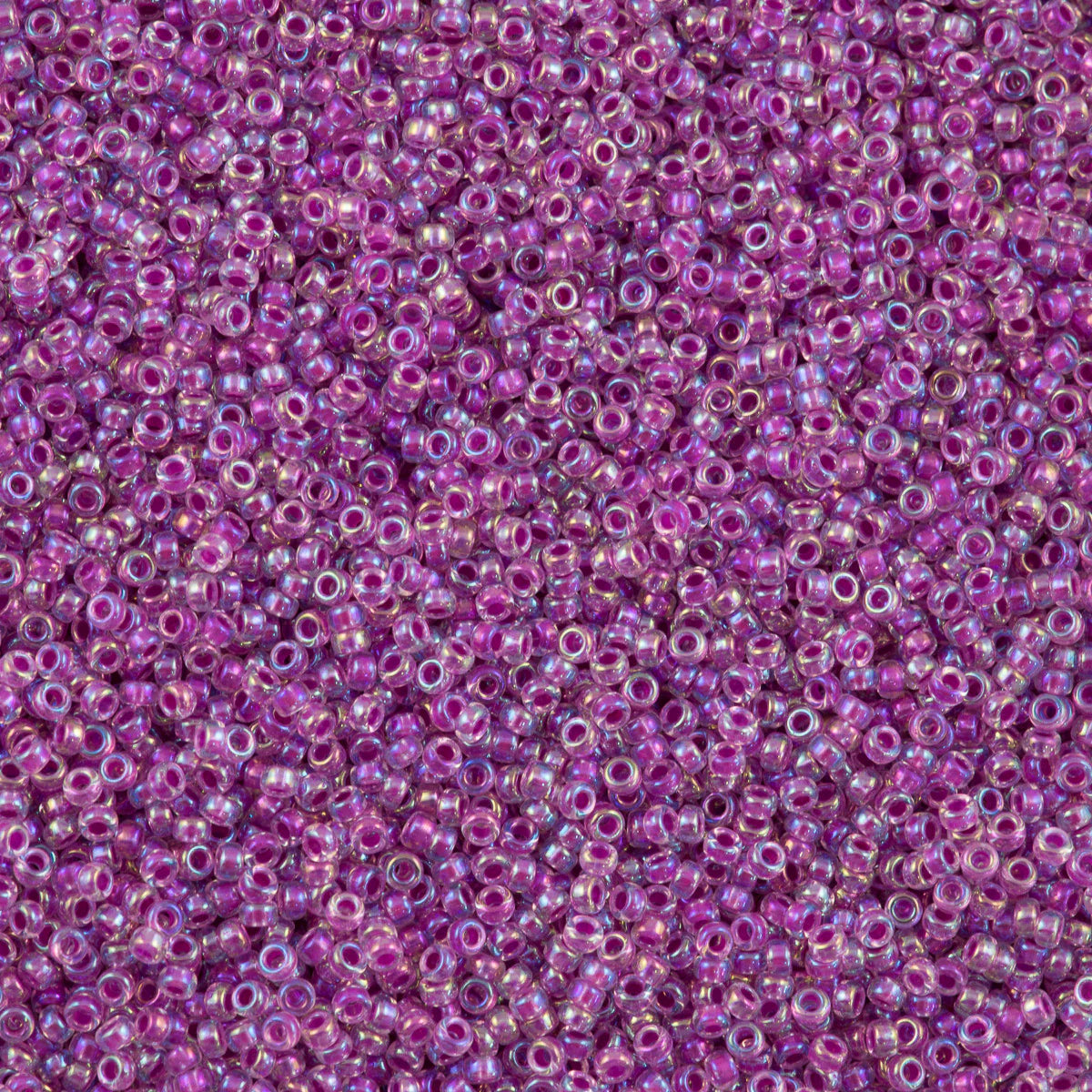 #264 Raspberry Lined Crystal AB 15*