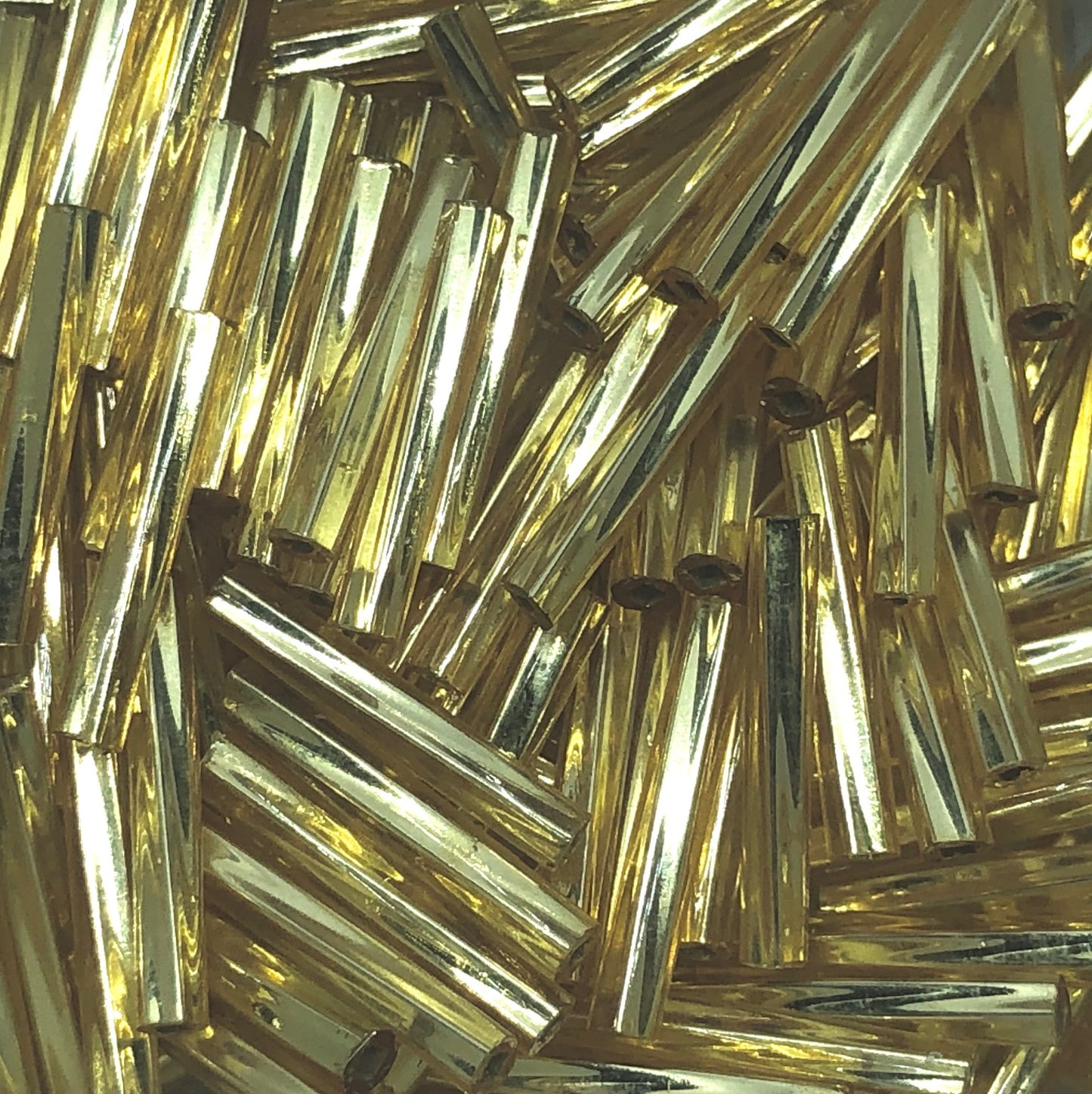#3 Twisted Bugle 12mm Silver Lined Gold