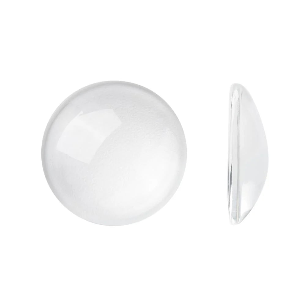 20mm Preciosa Clear Cabochon