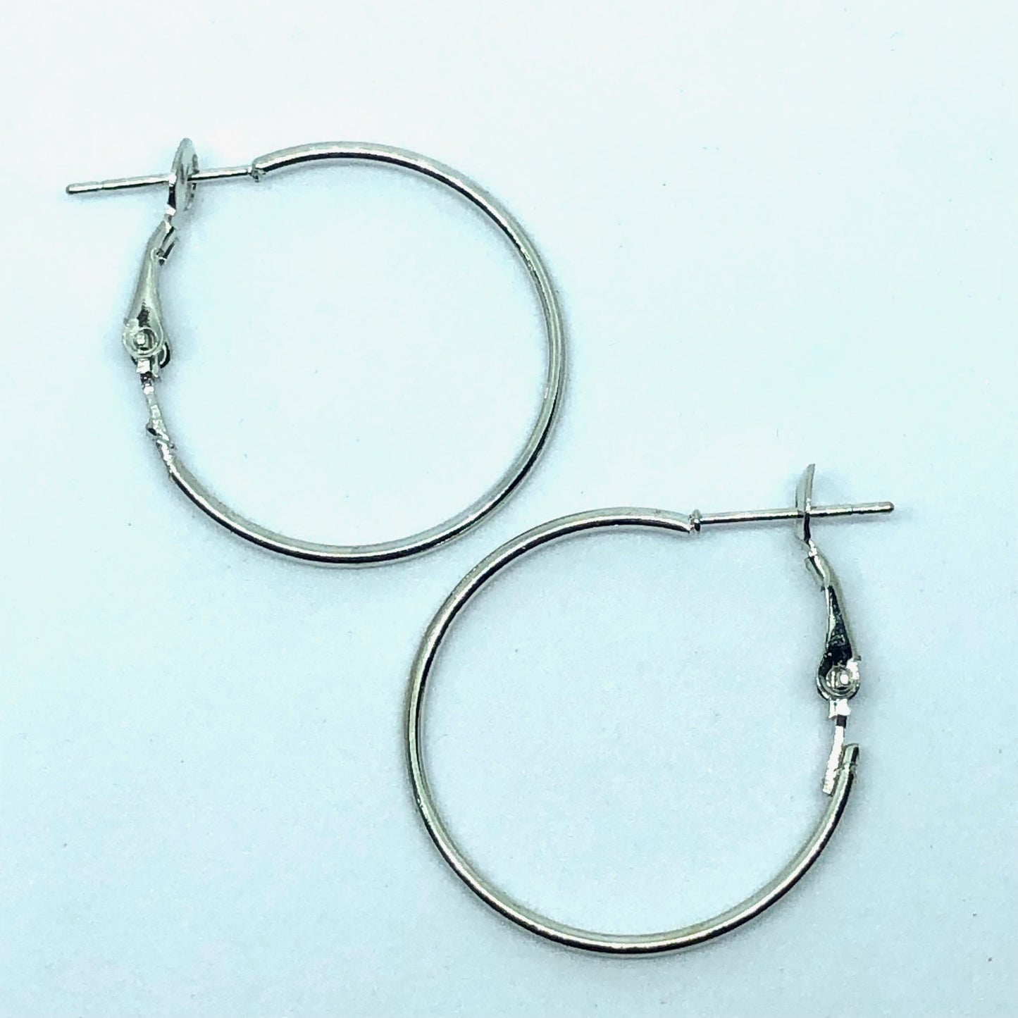 25mm Hoop Earring Dark Silver