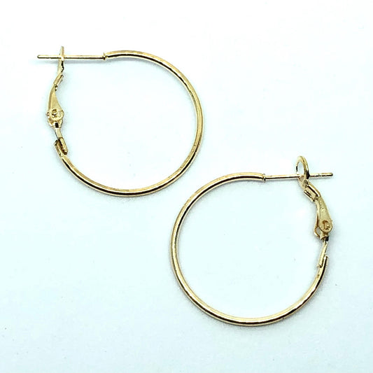 25mm Hoop Earring Light Gold