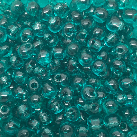 #2405 Transparent Teal 3.4mm Drop