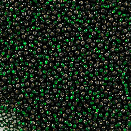 57150 Silver Lined Dark Green 11* 10 grams