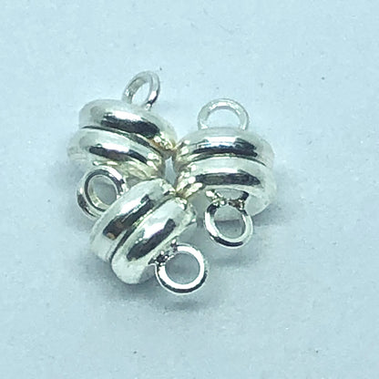 6mm Silver Plated Magnetic Clasp