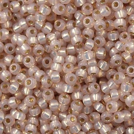 #579 Silver Lined Dyed Blush Alabaster 11*
