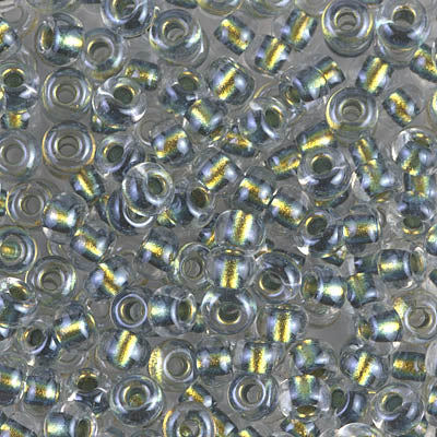 #3201 Magic Golden Olive Lined Crystal 6*