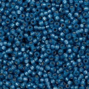 #648 Silver Lined Dyed Dark Sky Blue 11*