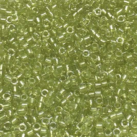 DB903 Sparkling Peridot Lined Crystal