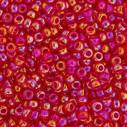 #254 Transparent Red AB 11*