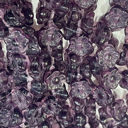 7mm Bell Flowers Amethyst