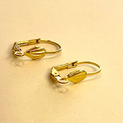 Shell Leverback Earrings