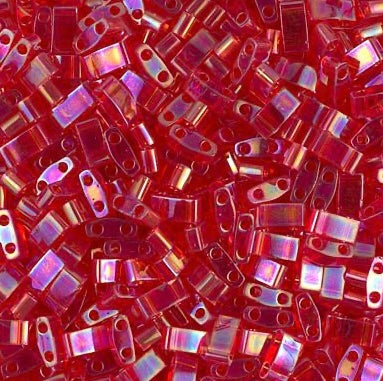 #254 Half Tila Transparent Red AB 3g