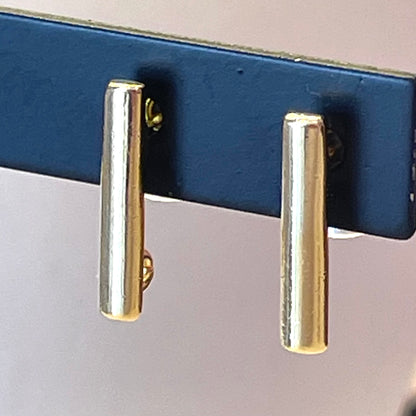 Small Half Round Post Earrings