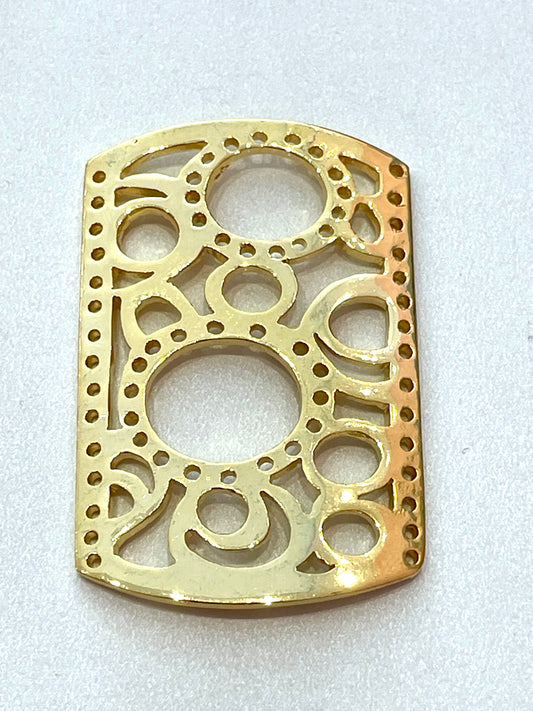 Gold Plated Connector Large Circles