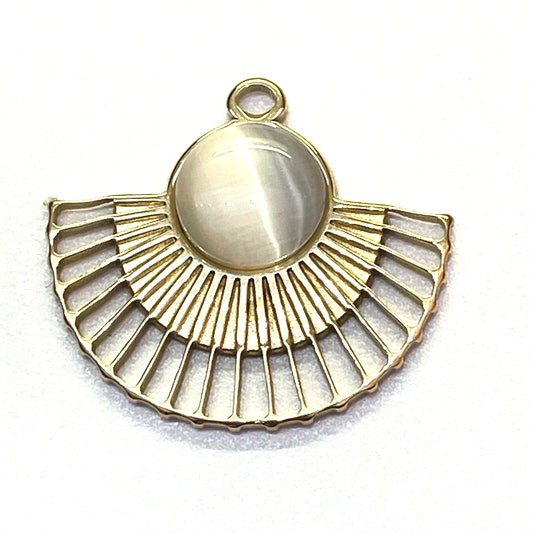 25mm Gold Plated Stainless Pendant