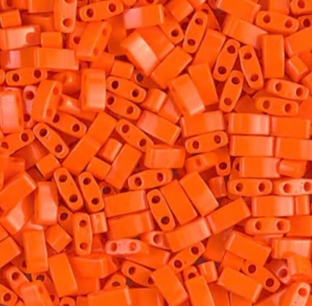 #406 Half Tila Opaque Orange
