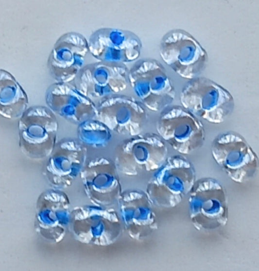 38636 Blue Lined 2X4mm Farfalle 10 grams