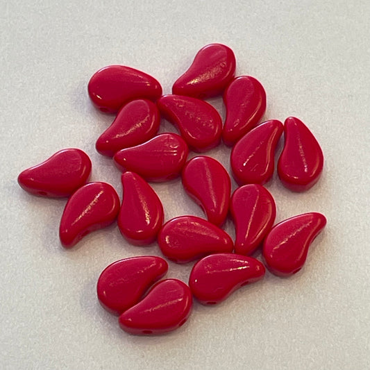 Paisley Opaque Red