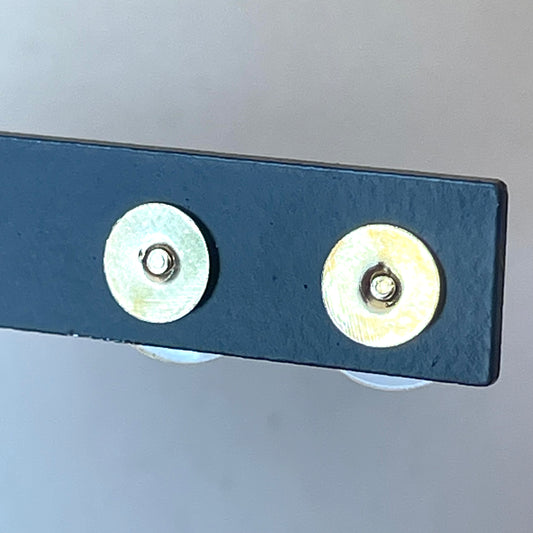 6mm Flat Gold Plated Post Earrings