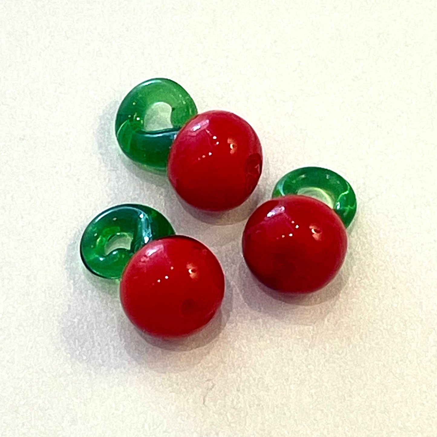 Murano Handmade Glass Apple/Cherry Bead