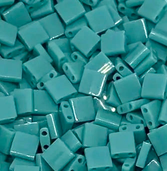 #412 Tila Opaque Turquoise Green
