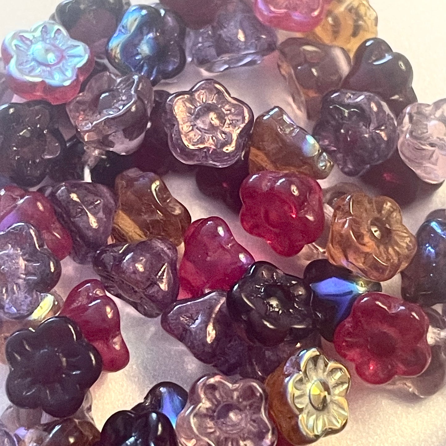 7mm Bell Flowers Mixed Colors