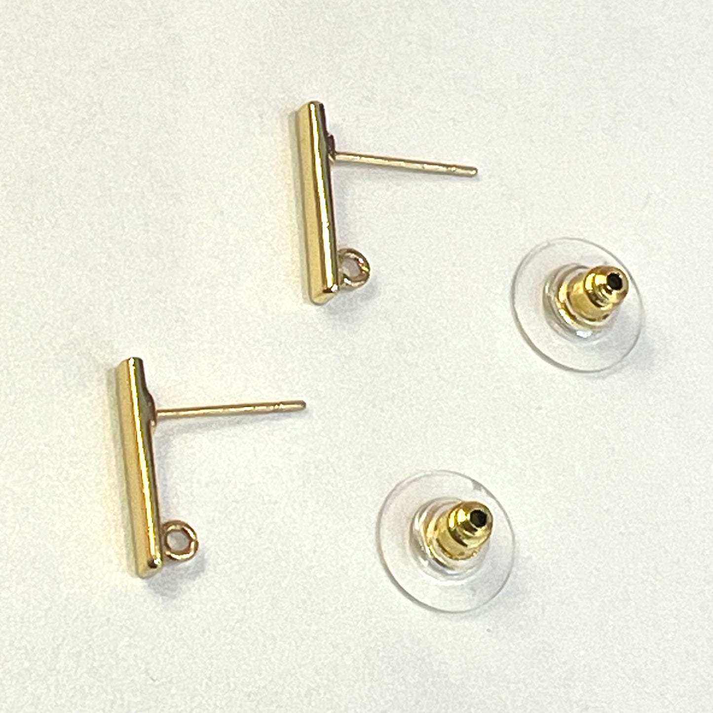 Small Half Round Post Earrings