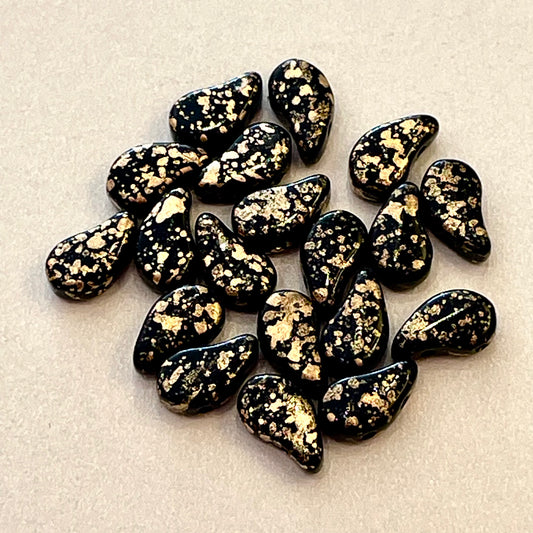 Paisley Black Gold Splash