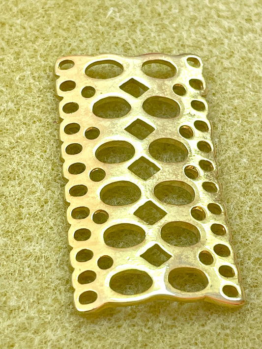 Gold Plated Connector Large Circles