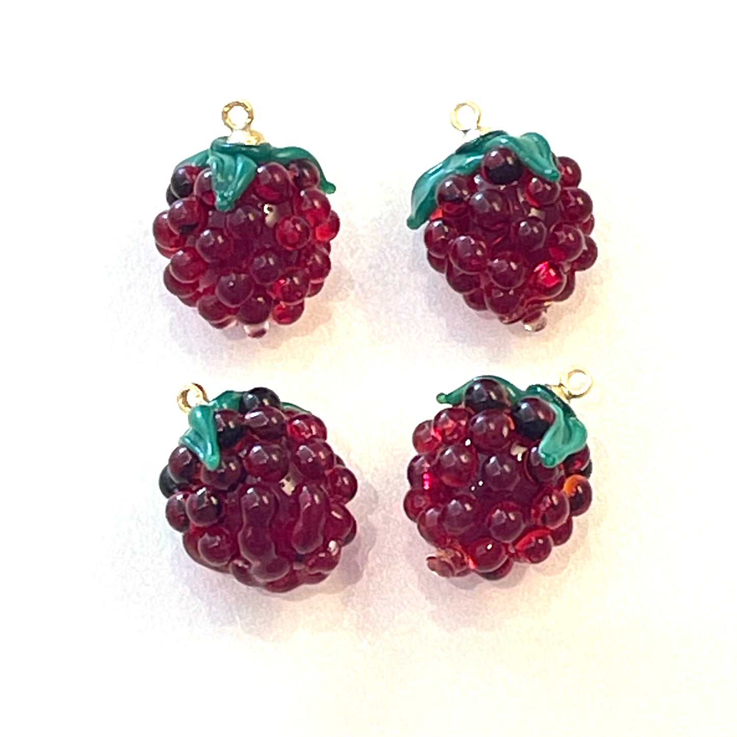 Murano Handmade Glass Raspberry Penant