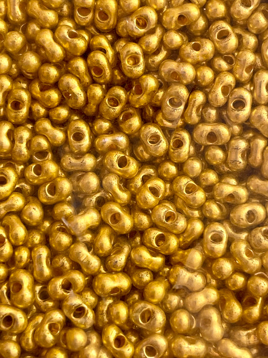 78181 Terra Metallic Yellow 2X4mm Farfalle 10 grams
