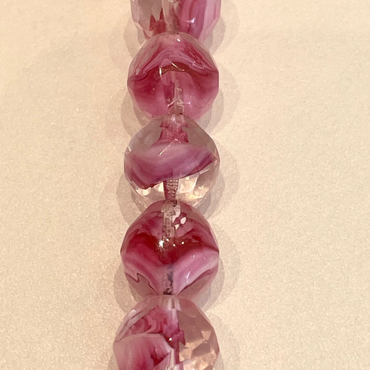 12mm Pink Swirl