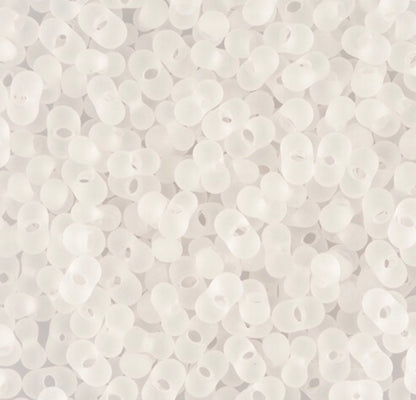 02090 Alabaster 2X4mm Farfalle 10 grams