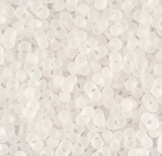 02090 Alabaster 2X4mm Farfalle 10 grams