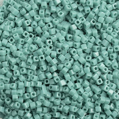 #412 Opaque Turquoise 1.8mm Cube