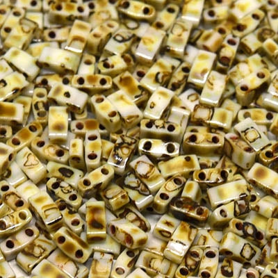#4512 Half Tila Yellow Picasso
