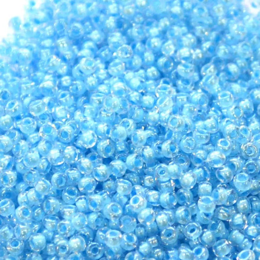 38632 Light Blue Lined Rainbow 11* 10 grams