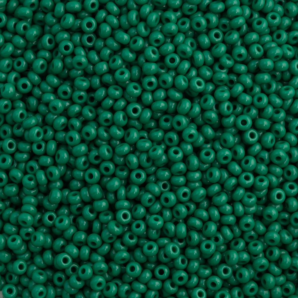 53240 Opaque Dark Leaf Green 11* 10 grams