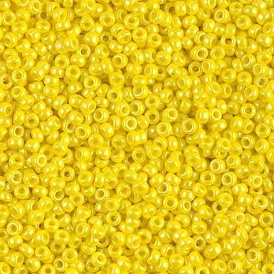 #422 Opaque Yellow Luster 11*